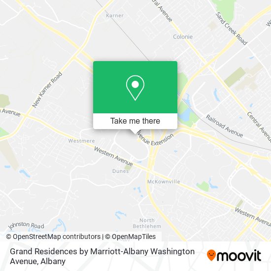 Grand Residences by Marriott-Albany Washington Avenue map