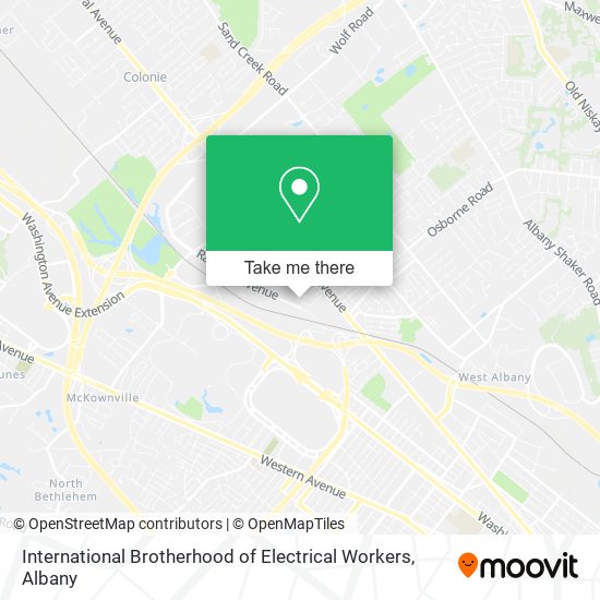 International Brotherhood of Electrical Workers map