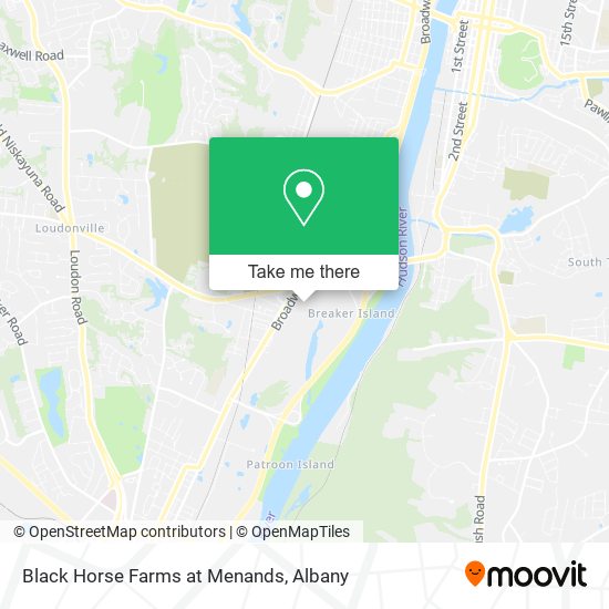 Black Horse Farms at Menands map
