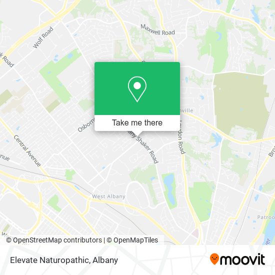 Elevate Naturopathic map