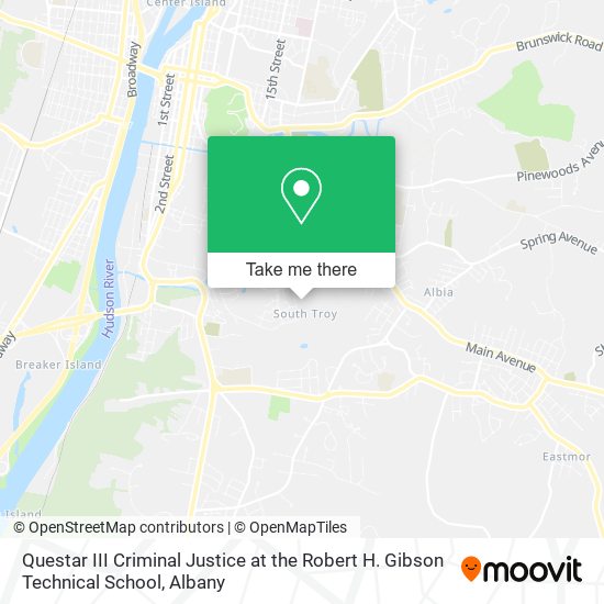 Mapa de Questar III Criminal Justice at the Robert H. Gibson Technical School