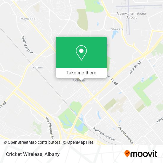 Mapa de Cricket Wireless