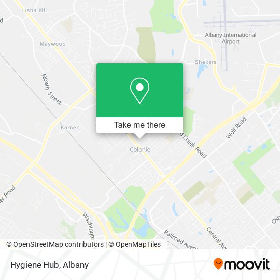 Hygiene Hub map