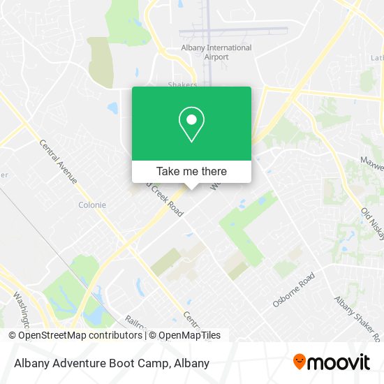 Albany Adventure Boot Camp map