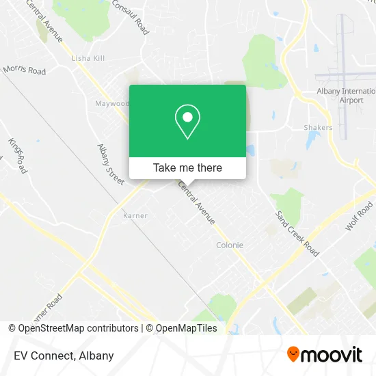 EV Connect map