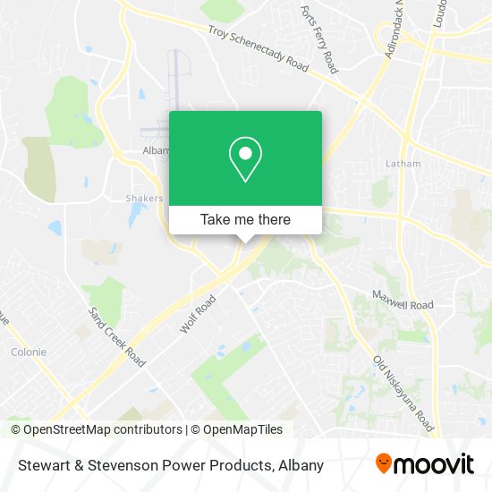 Stewart & Stevenson Power Products map