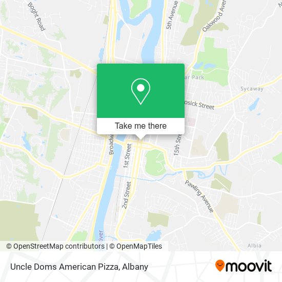 Uncle Doms American Pizza map