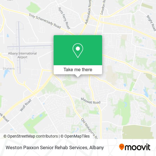 Weston Paxxon Senior Rehab Services map