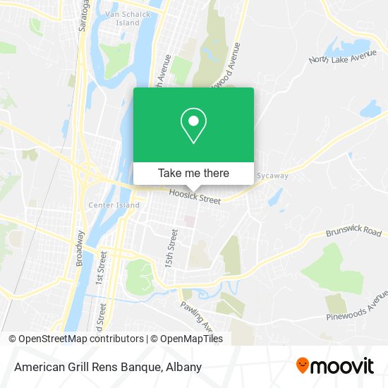 American Grill Rens Banque map