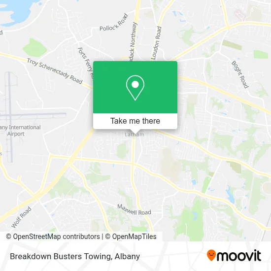 Breakdown Busters Towing map