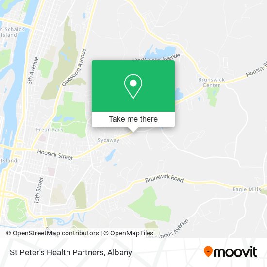 St Peter's Health Partners map