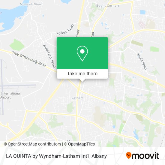 LA QUINTA by Wyndham-Latham Int'l map