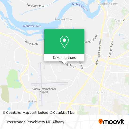 Crossroads Psychiatry NP map