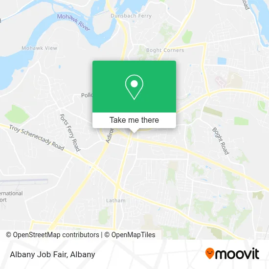 Albany Job Fair map