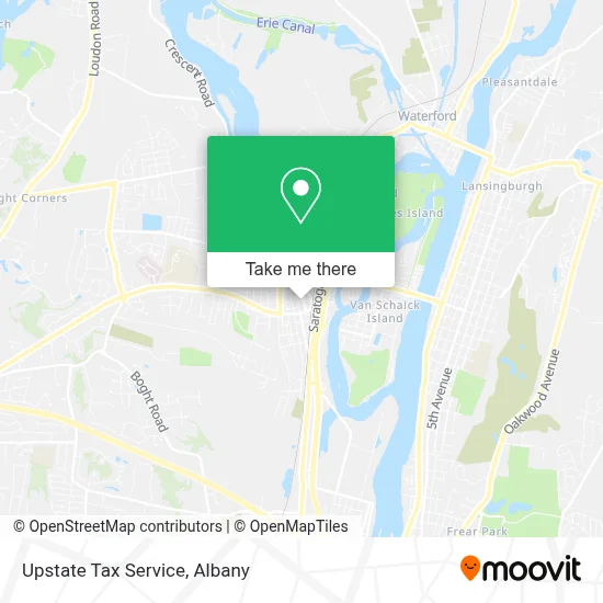 Upstate Tax Service map