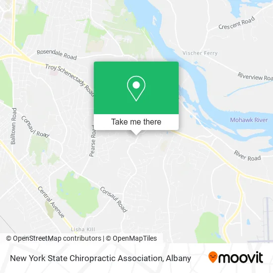 Mapa de New York State Chiropractic Association