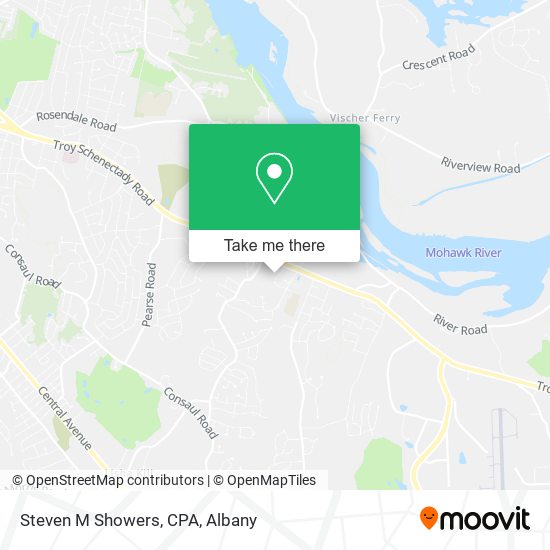 Steven M Showers, CPA map