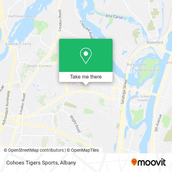 Mapa de Cohoes Tigers Sports
