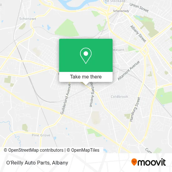 O'Reilly Auto Parts map