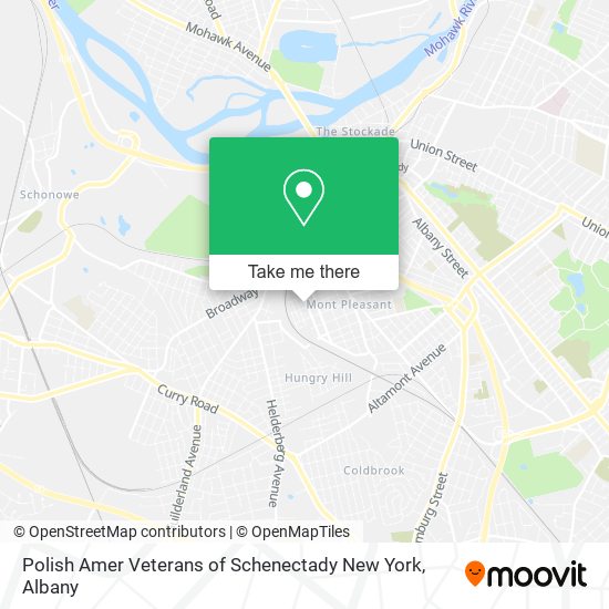 Mapa de Polish Amer Veterans of Schenectady New York
