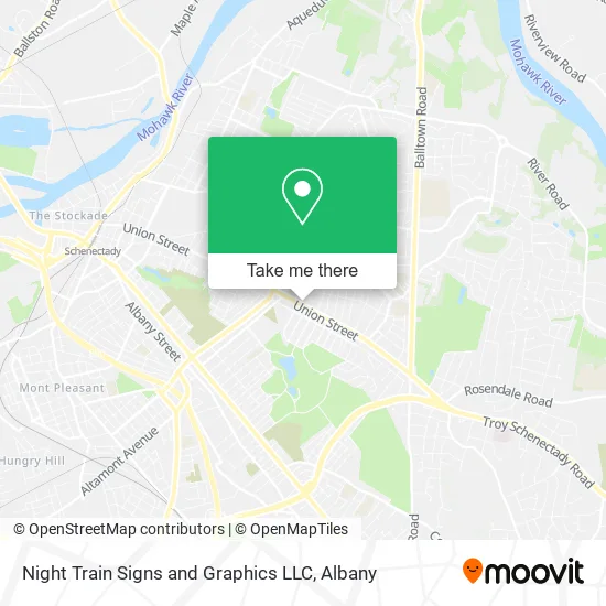 Mapa de Night Train Signs and Graphics LLC