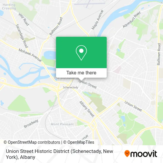 Union Street Historic District (Schenectady, New York) map