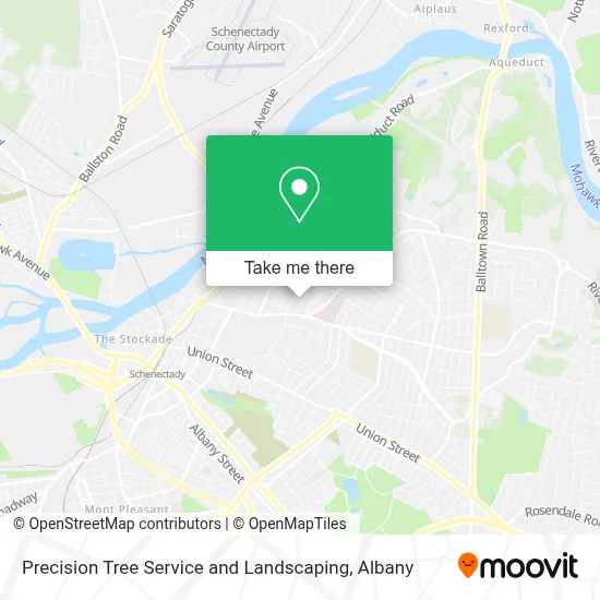 Precision Tree Service and Landscaping map
