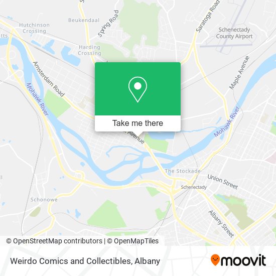 Mapa de Weirdo Comics and Collectibles