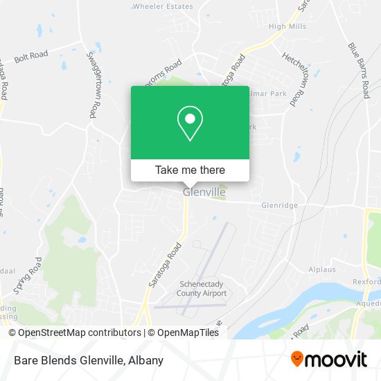 Bare Blends Glenville map