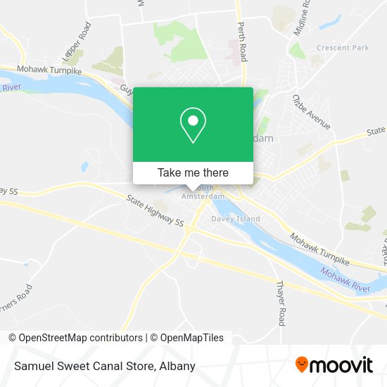 Samuel Sweet Canal Store map