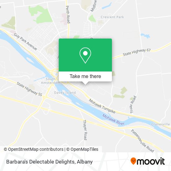 Barbara's Delectable Delights map