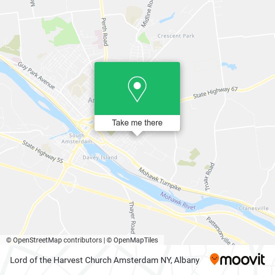 Mapa de Lord of the Harvest Church Amsterdam NY