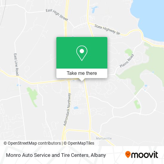 Mapa de Monro Auto Service and Tire Centers