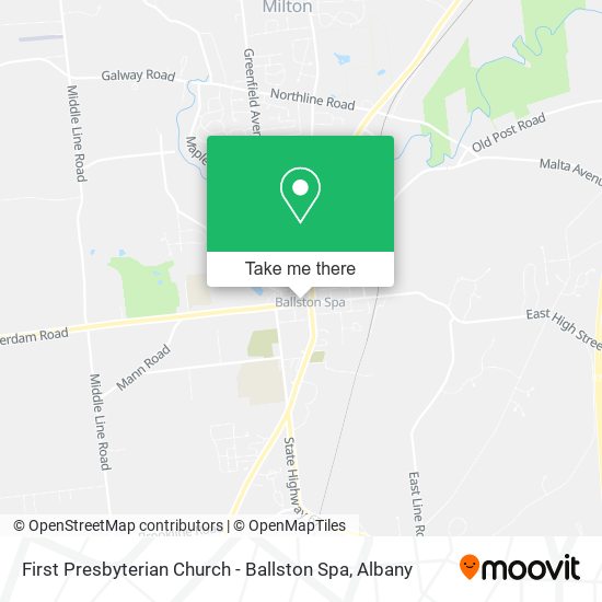 Mapa de First Presbyterian Church - Ballston Spa
