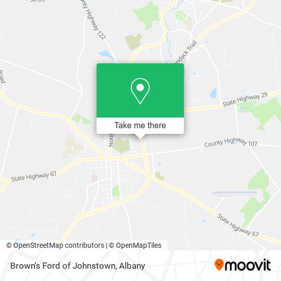 Brown's Ford of Johnstown map