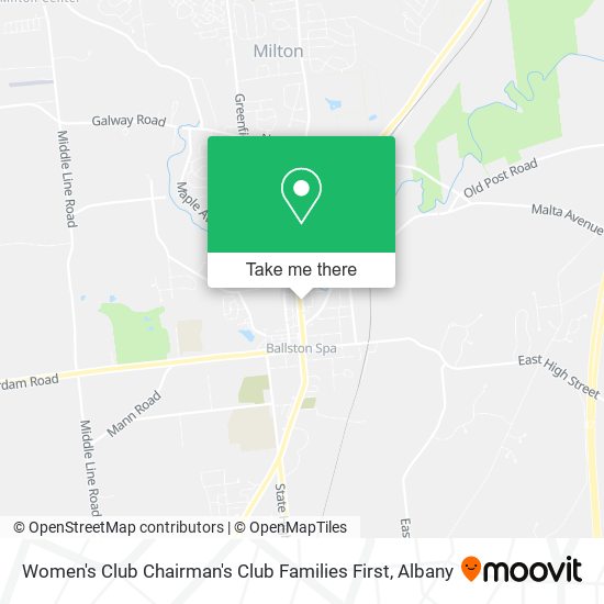 Women's Club Chairman's Club Families First map