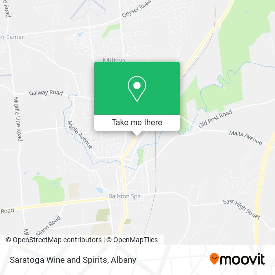 Saratoga Wine and Spirits map