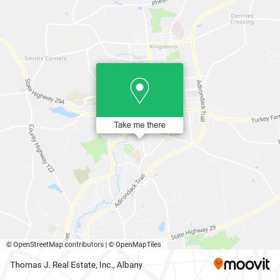 Mapa de Thomas J. Real Estate, Inc.