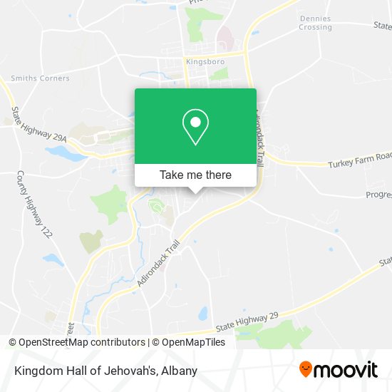 Kingdom Hall of Jehovah's map