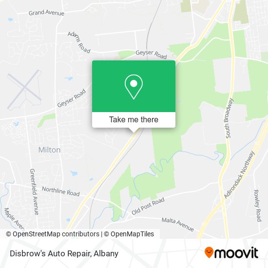 Disbrow's Auto Repair map
