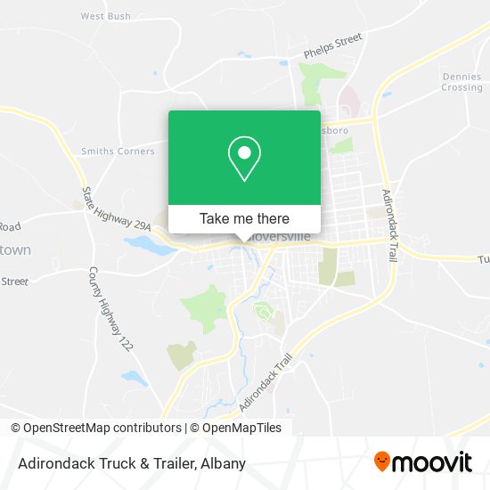 Adirondack Truck & Trailer map