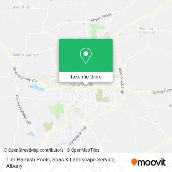 Tim Harnish Pools, Spas & Landscape Service map