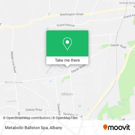 Metabolic Ballston Spa map