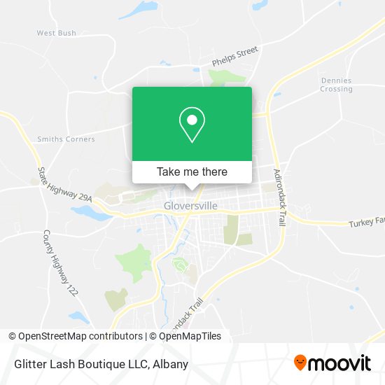 Mapa de Glitter Lash Boutique LLC