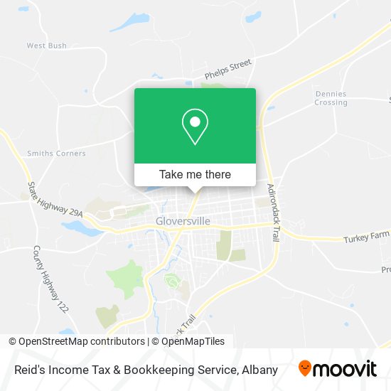 Reid's Income Tax & Bookkeeping Service map
