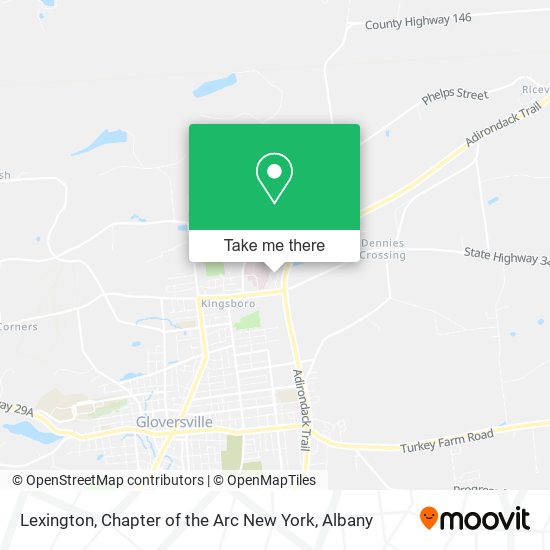 Lexington, Chapter of the Arc New York map