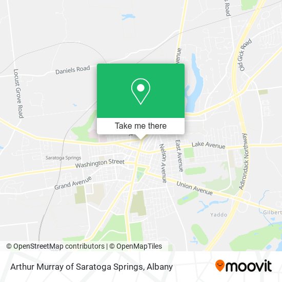 Arthur Murray of Saratoga Springs map