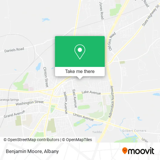 Benjamin Moore map