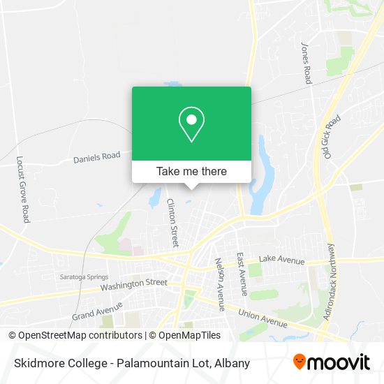 Skidmore College - Palamountain Lot map