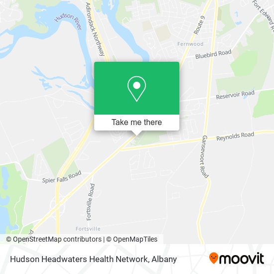 Mapa de Hudson Headwaters Health Network